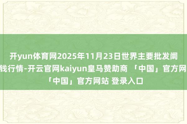 开yun体育网2025年11月23日世界主要批发阛阓精瘦肉价钱行情-开云官网kaiyun皇马赞助商 「中国」官方网站 登录入口